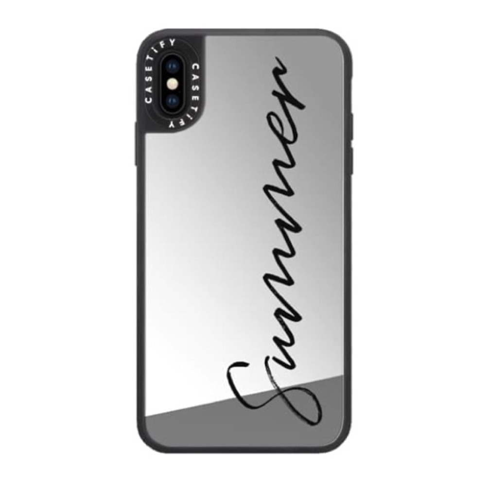 CASETIFY iPhone Xs Max Mirror Case - Silver